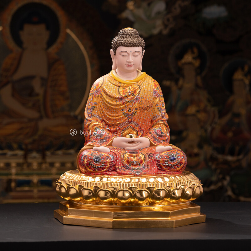 Tượng Đức Phật Bổn Sư Thích Ca Áo Vẽ