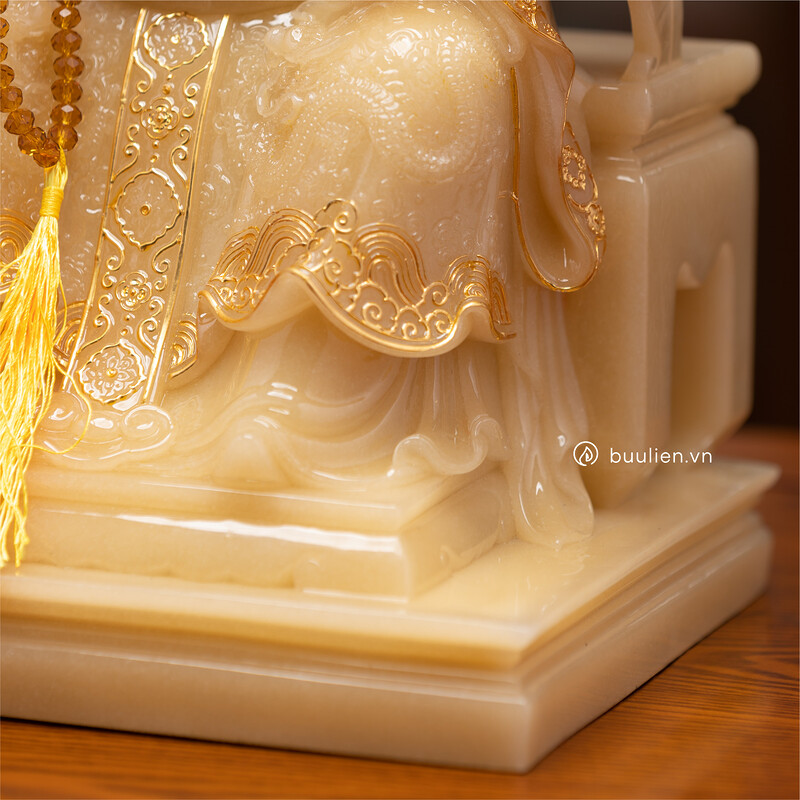 Tượng Mẹ Sanh - Chúa Tiên Chúa Ngọc Thạch Anh Vàng Tụ Hoa